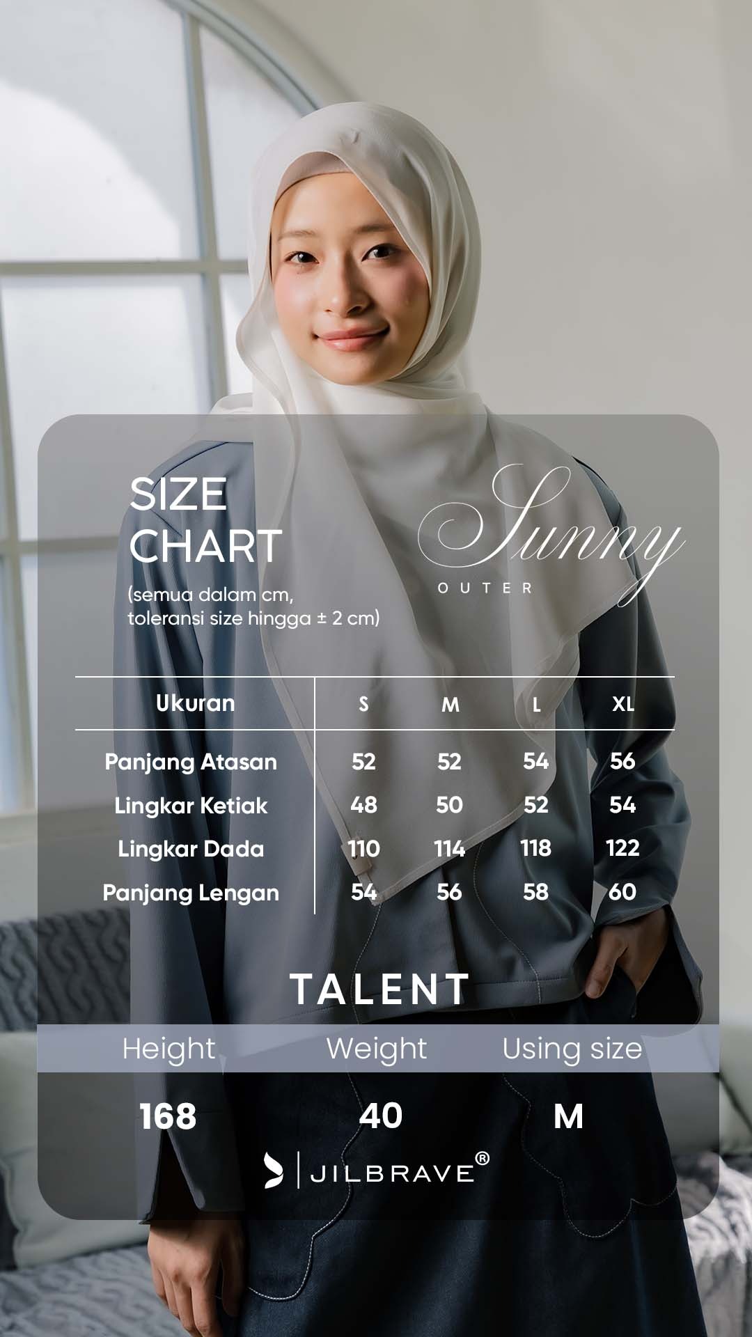 JILBRAVE Sunny Outer Cropped Blazer Muslimah Boxy Cut Casual Semi Formal