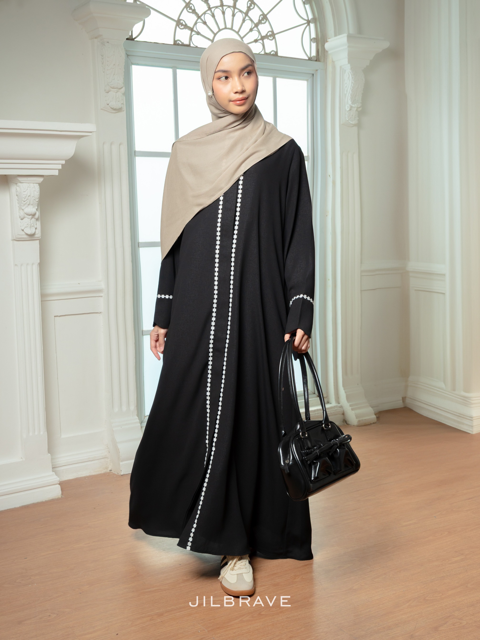 Isma Abaya Gamis Wanita Loose Dress Full Button Outer Friendly