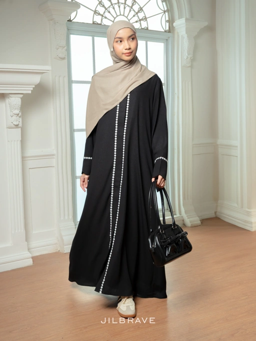 Image of Isma Abaya Gamis Wanita Loose Dress Full Button Outer Friendly