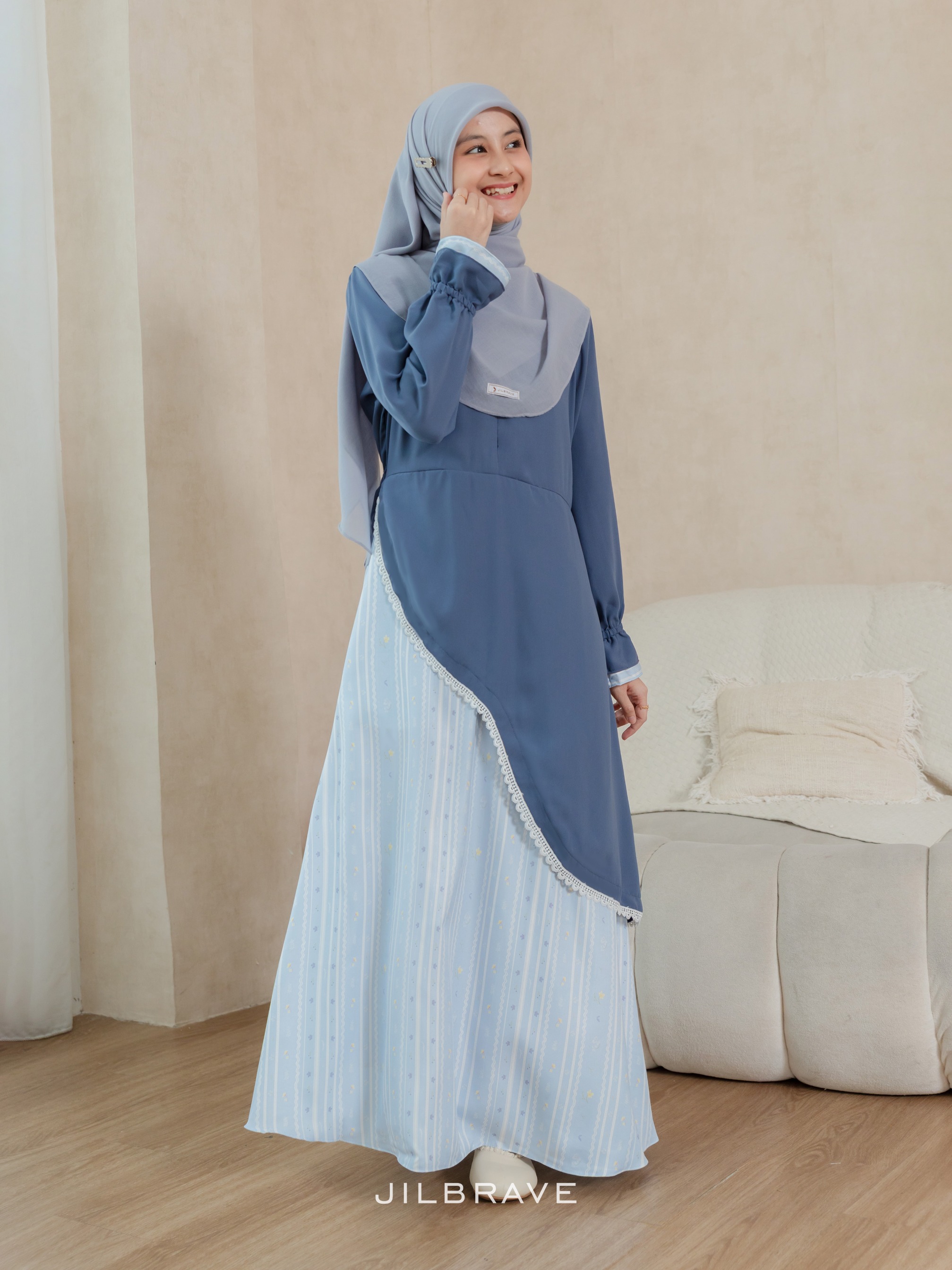 Nayara Dress Gamis Exclusive Pattern Feminine Chic