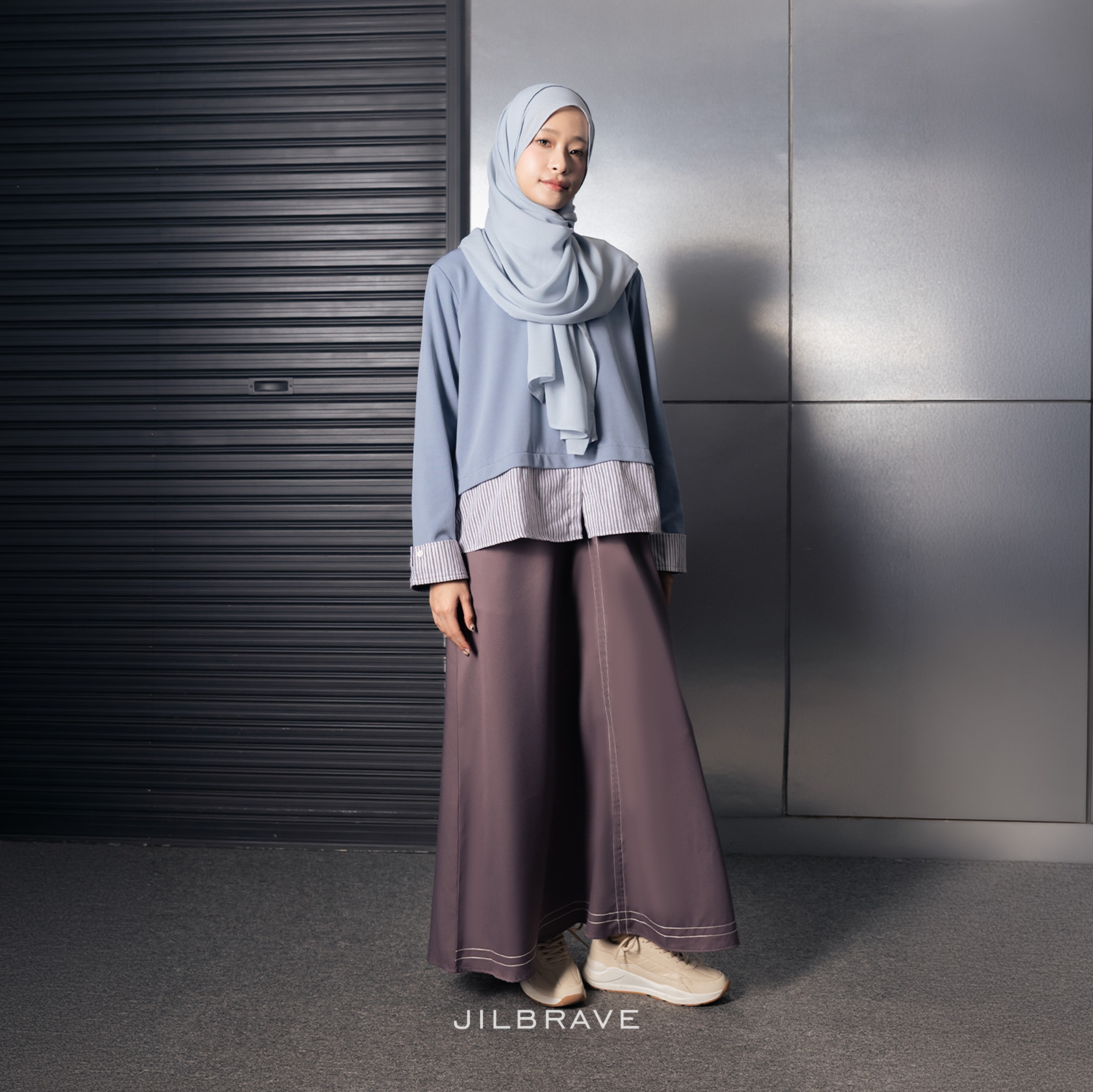 Elanie Dress 2 in 1 Set Outer Cardigan Gamis Wanita Casual Daily