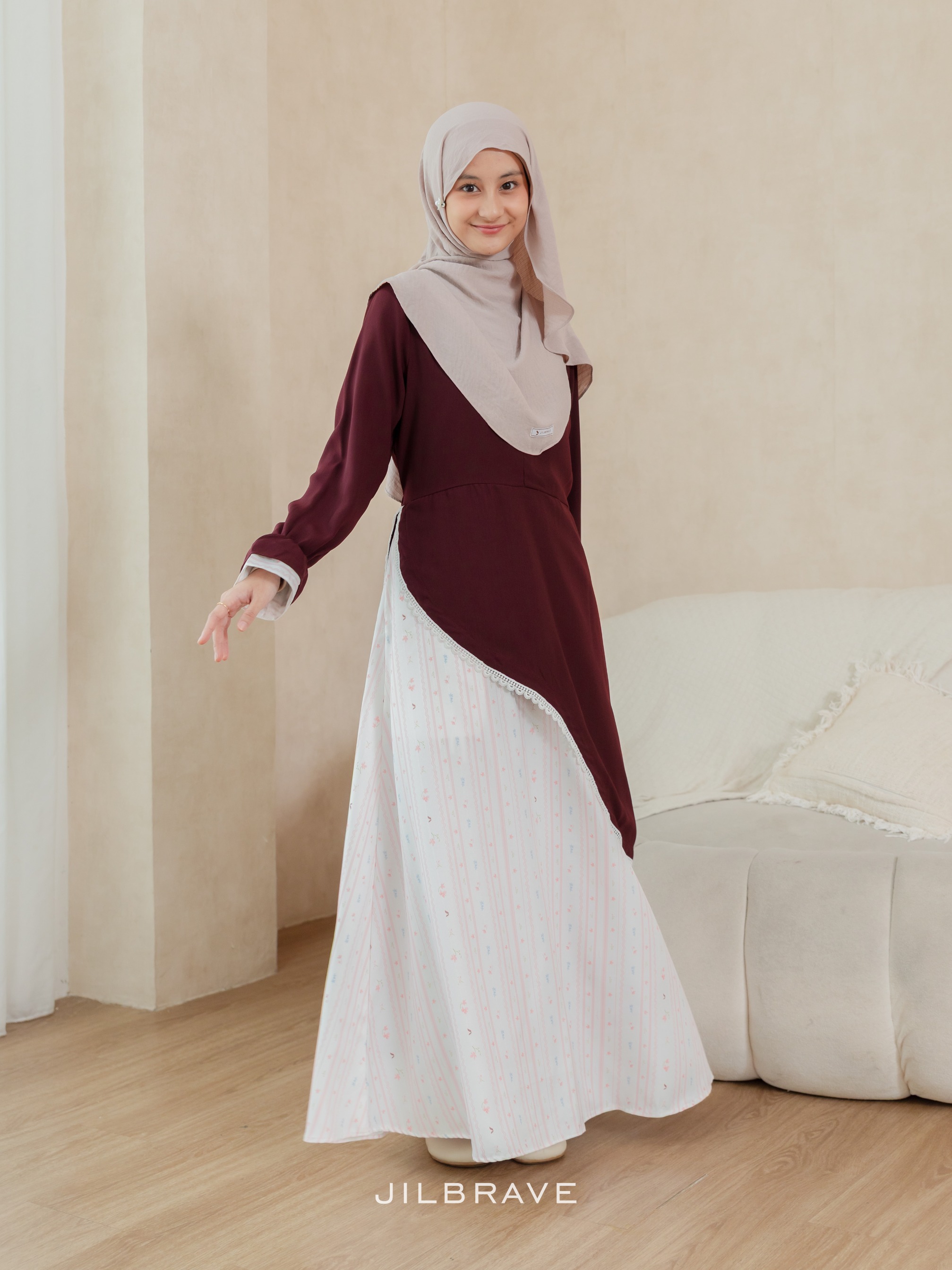 Nayara Dress Gamis Exclusive Pattern Feminine Chic