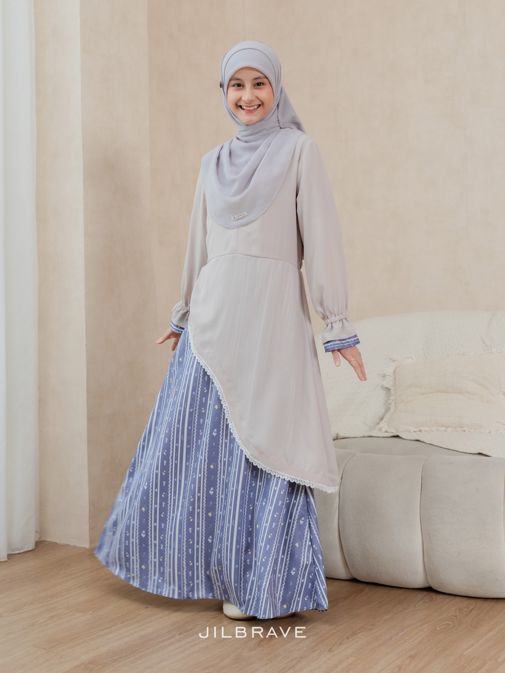 Nayara Dress Gamis Exclusive Pattern Feminine Chic