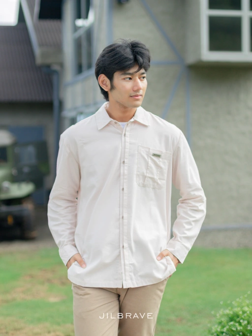 Image of JILBRAVE Hanan Shirt Kemeja Katun Pria Lebaran Casual Semiformal