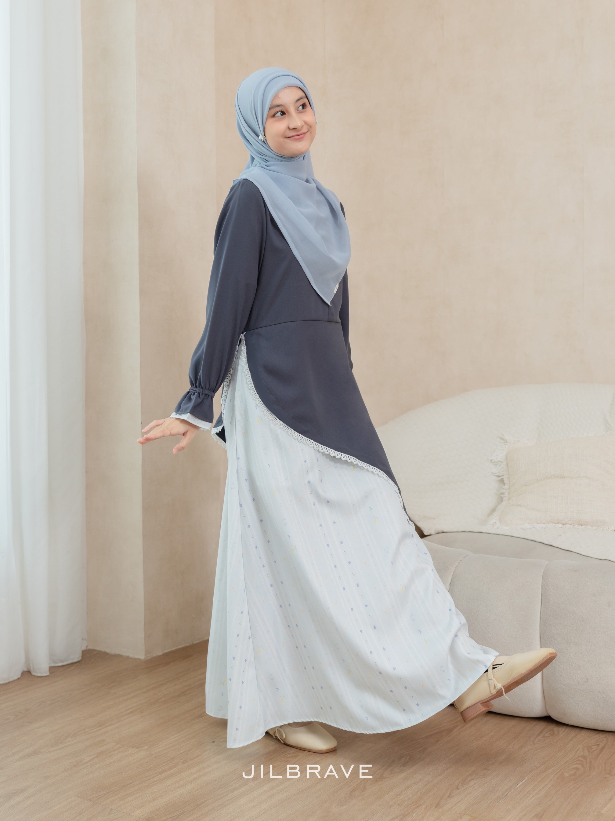Nayara Dress Gamis Exclusive Pattern Feminine Chic
