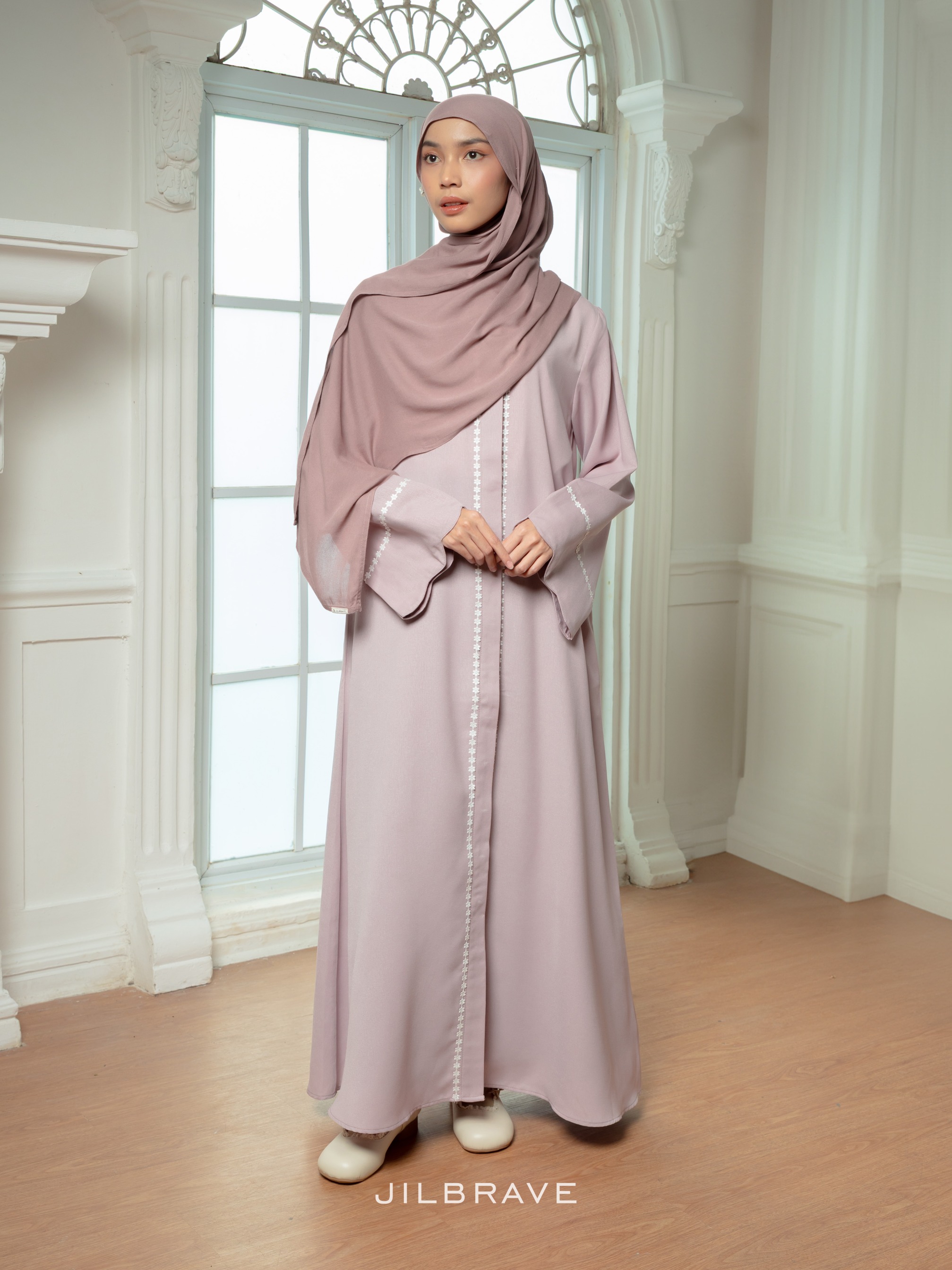 Isma Abaya Gamis Wanita Loose Dress Full Button Outer Friendly