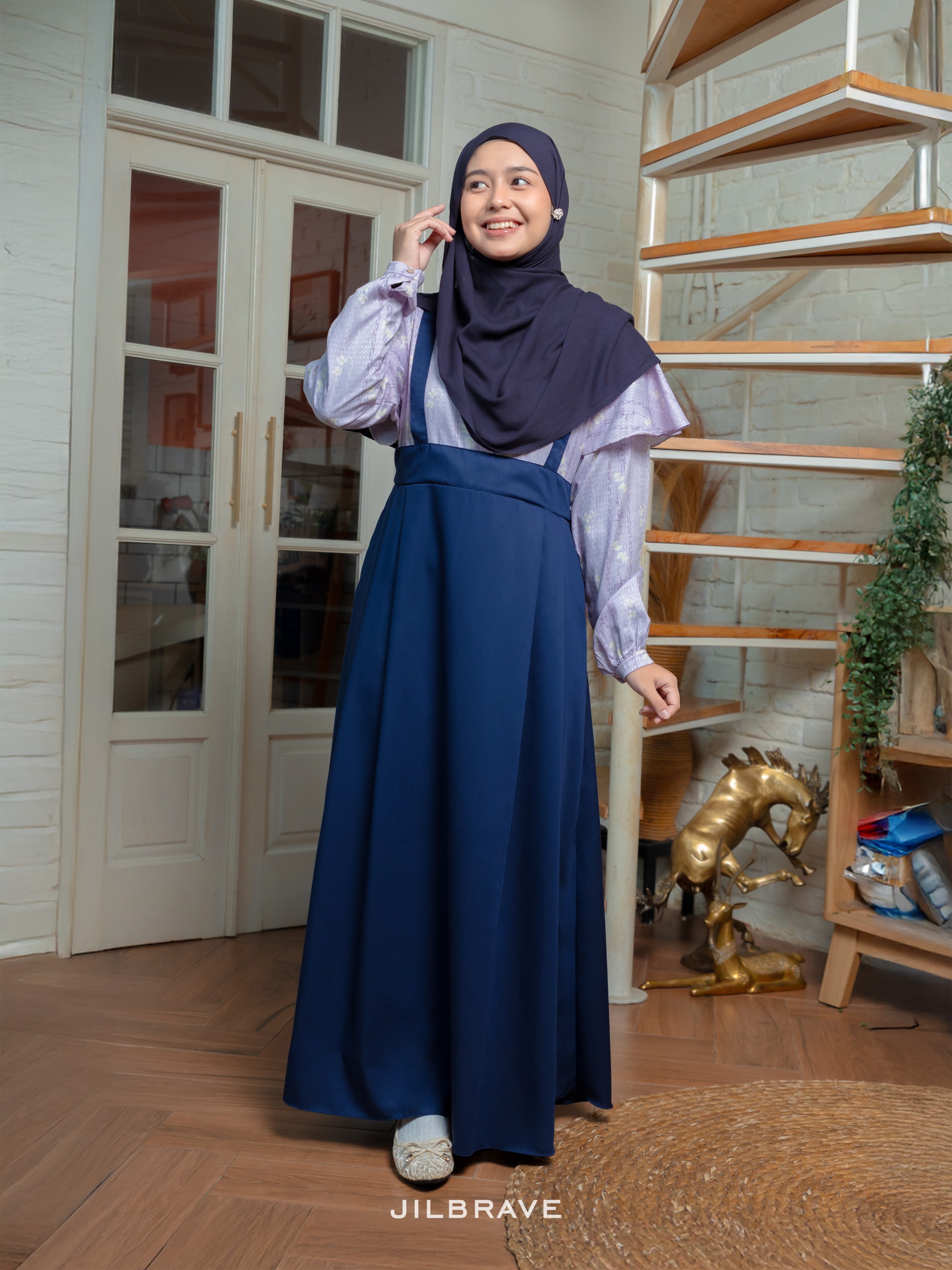 JILBRAVE Misty Overall Gamis Motif TENCEL™ Premium