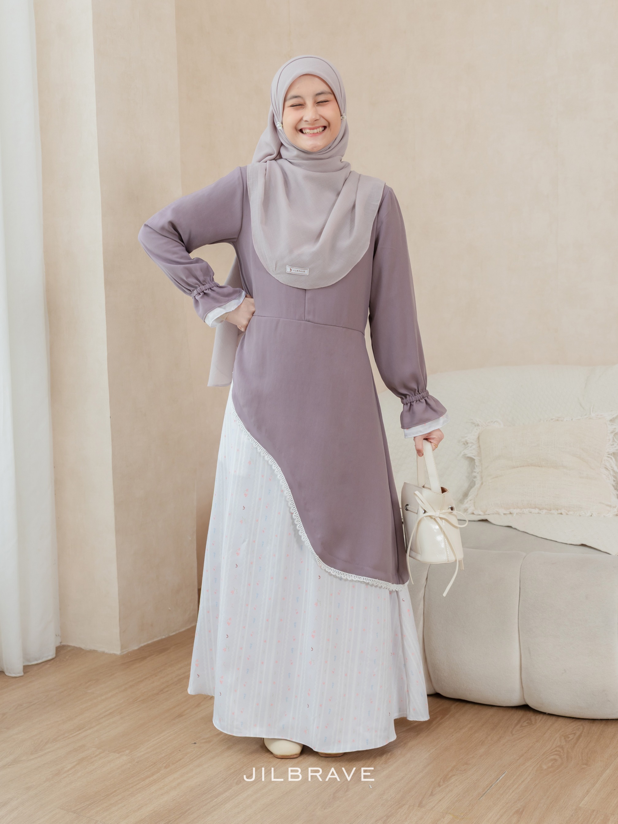 Nayara Dress Gamis Exclusive Pattern Feminine Chic