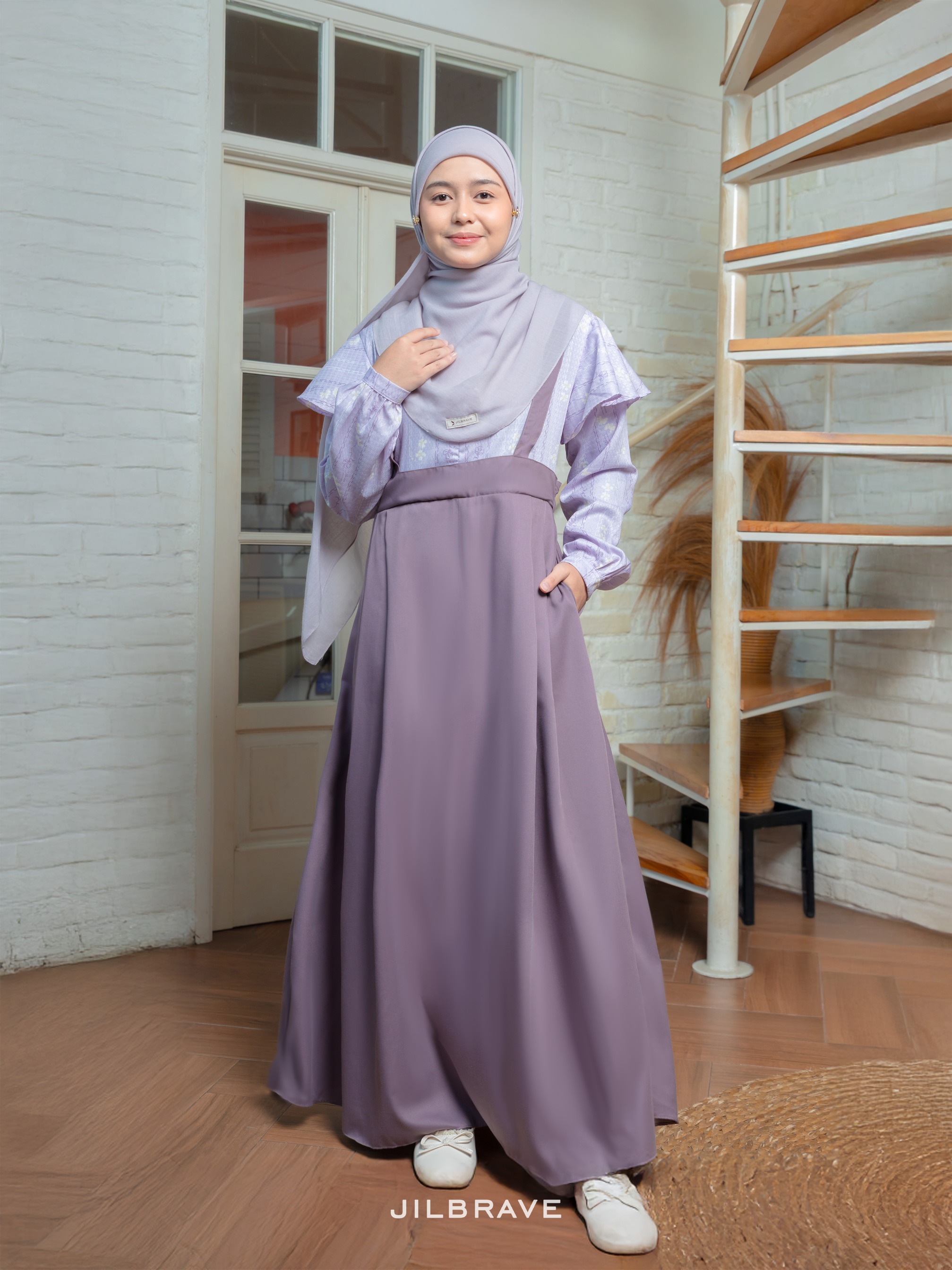 JILBRAVE Misty Overall Gamis Motif TENCEL™ Premium