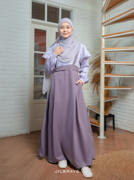 Image of PO (PRE ORDER) Misty Overall Gamis Motif TENCEL™ Premium