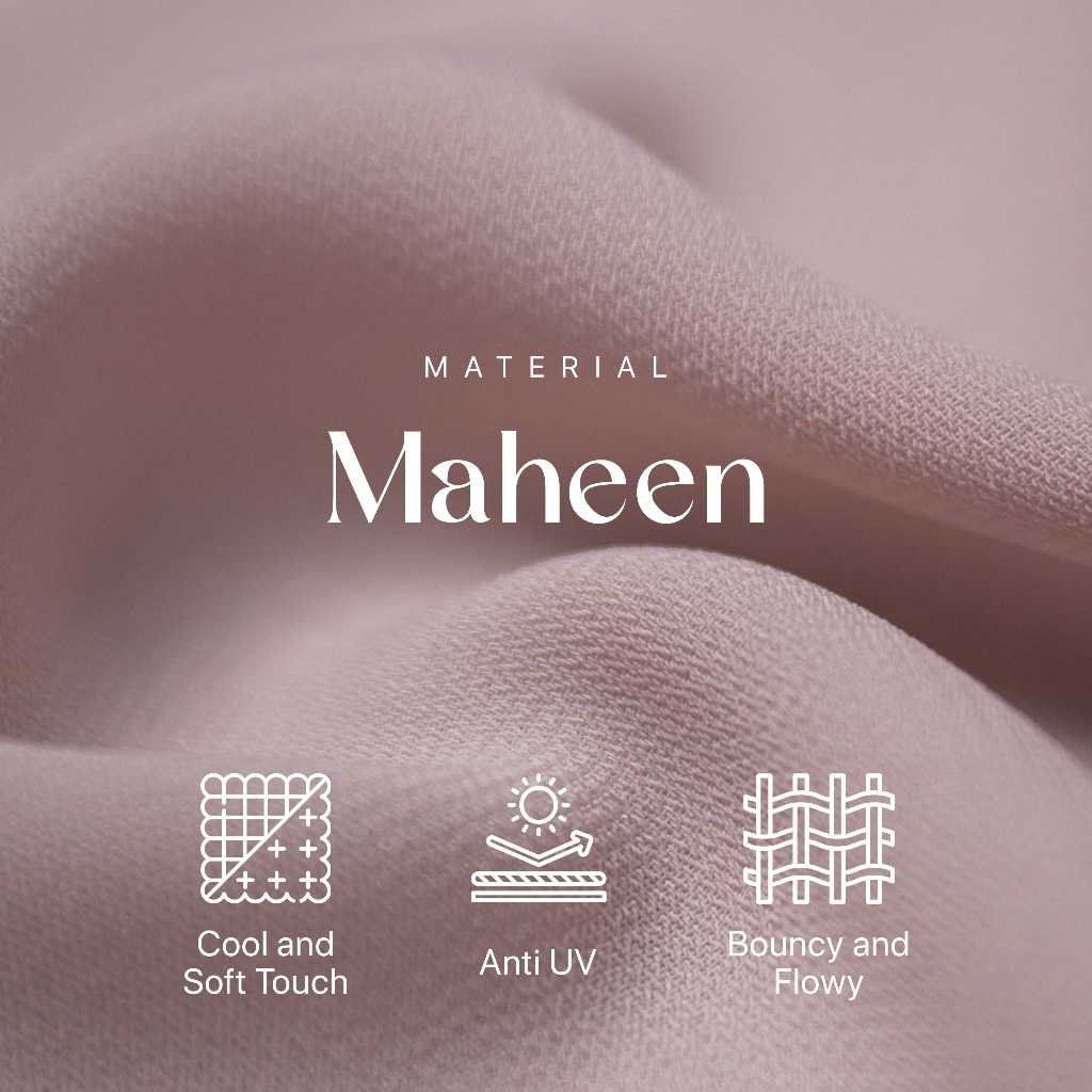 JILBRAVE Khafia Khiban Maheen Anti UV Hijab French Square Semi Instan Inner Bandana Adem Syar'i