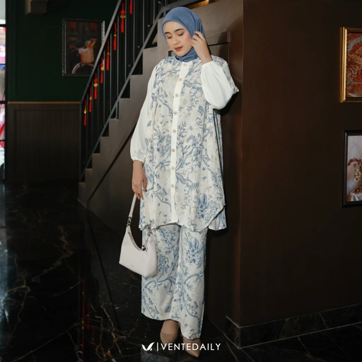 Image of Ventedaily - Ilana Oneset Jumbo Motif Bunga Kondangan Lebaran Kekinian Terbaru 2026