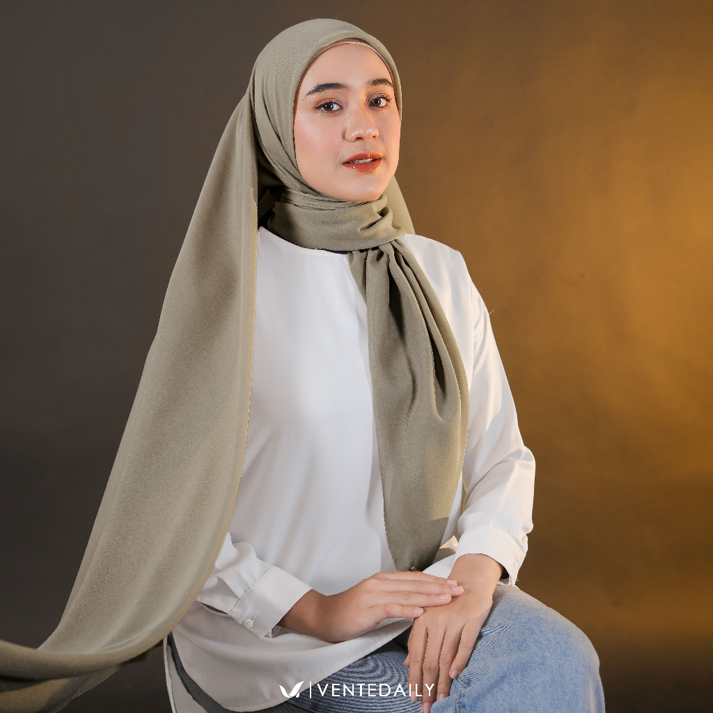 Ventedaily - Sofia Hijab Segi Empat Paris Voal Laser Cut Terbaru