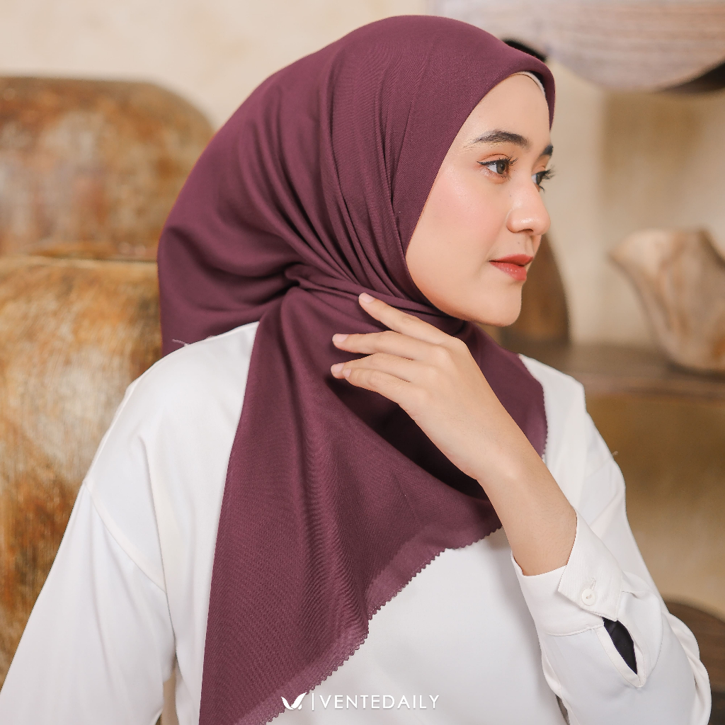 Ventedaily - Sofia Hijab Segi Empat Paris Voal Laser Cut Terbaru