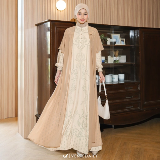 Image of Ventedaily - Ayliz Gamis Kondangan Mewah Elegan Semi Outer Terbaru