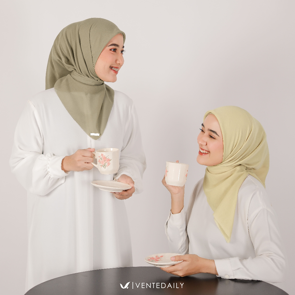 Ventedaily - Sofia Hijab Segi Empat Paris Voal Laser Cut Terbaru