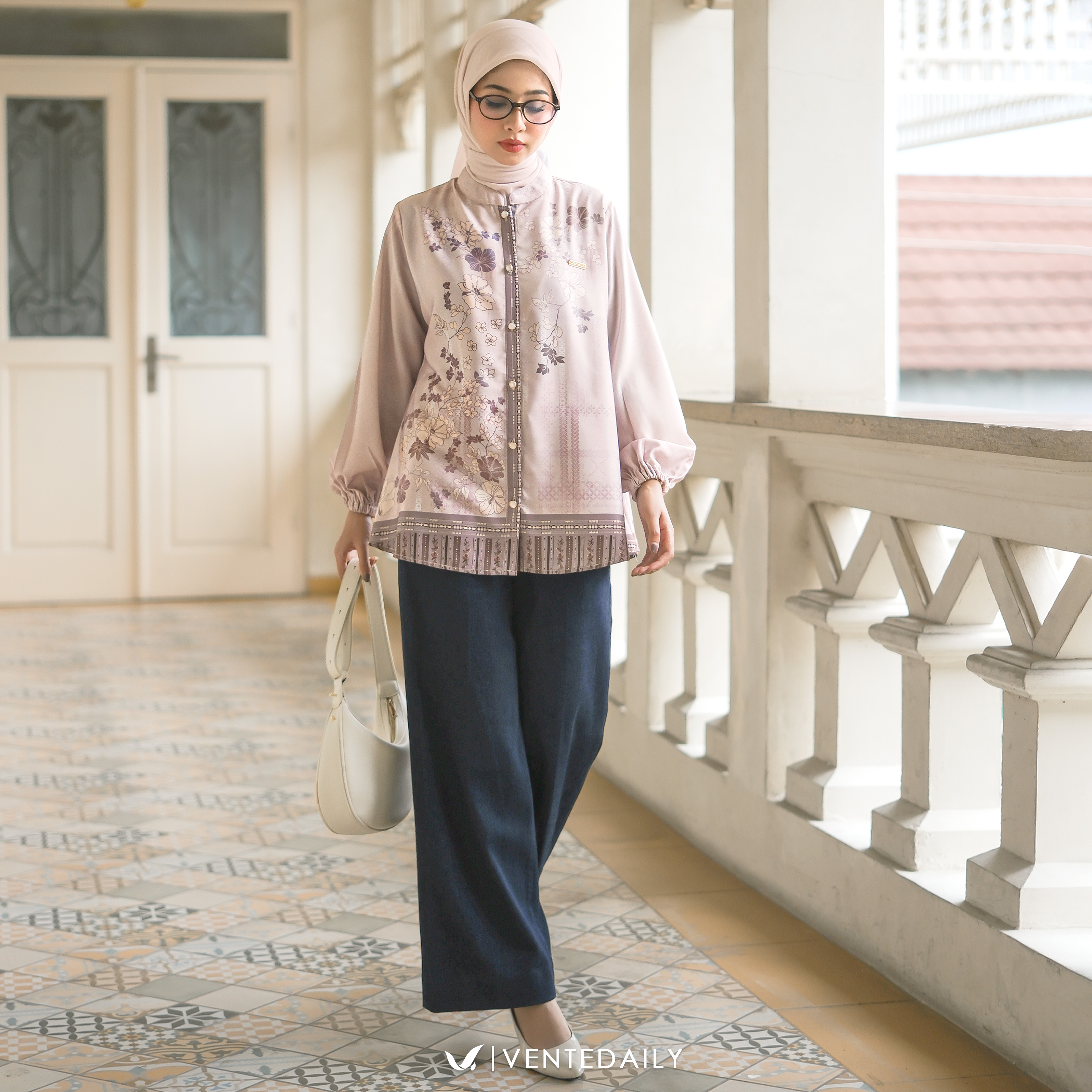 Ventedaily - Ziana Tunik Jumbo Atasan Wanita Kekinian Kondangan Elegan Terbaru