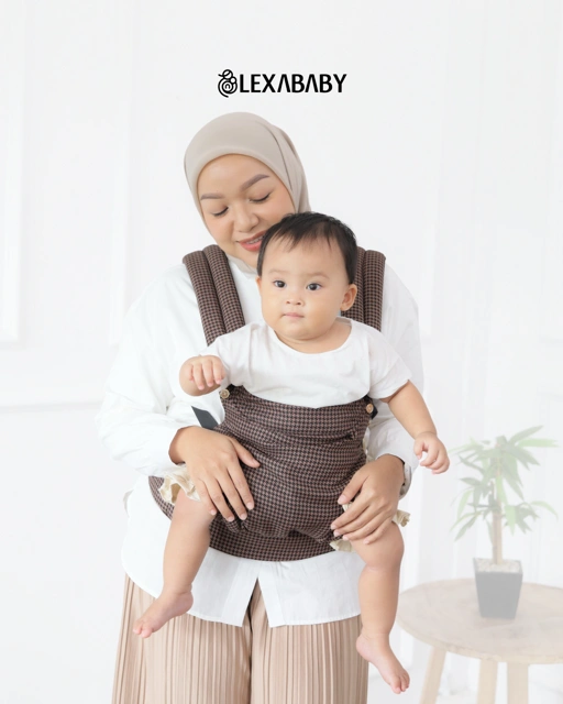 Image of Gendongan Premium Hadap Depan - Lexa by nanababycarrier Gendongan SSC M Shape Adjustable Newborn (1 bulan) - 2 tahun