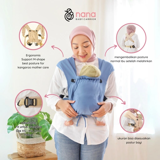 Image of Preemier by Nanababycarrier - gendongan bayi SSC M-shape newborn - 1 tahun