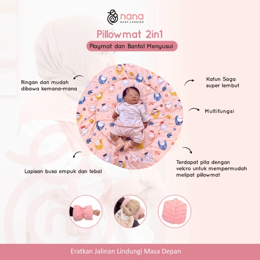 Image of Bantal Menyusui Bantal Bayi Anak Pillow Mat 2in1 nanababycarrier 