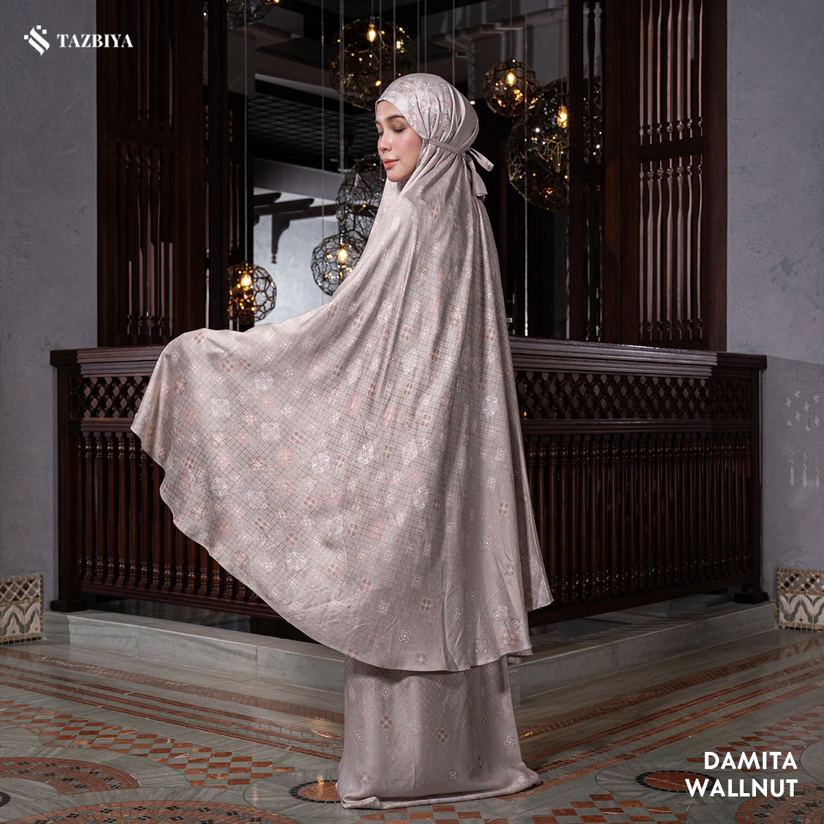 MUKENA TAZBIYA PREMIUM DAMITA I Mukena Rayon Satin Jumbo Dewasa