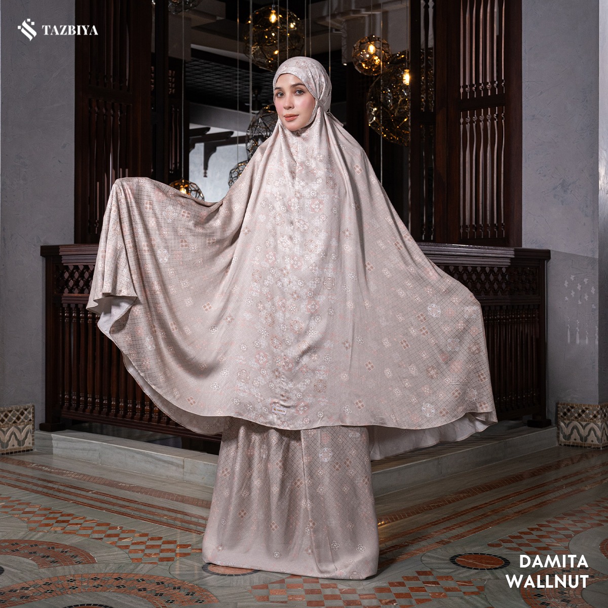 MUKENA TAZBIYA PREMIUM DAMITA I Mukena Rayon Satin Jumbo Dewasa