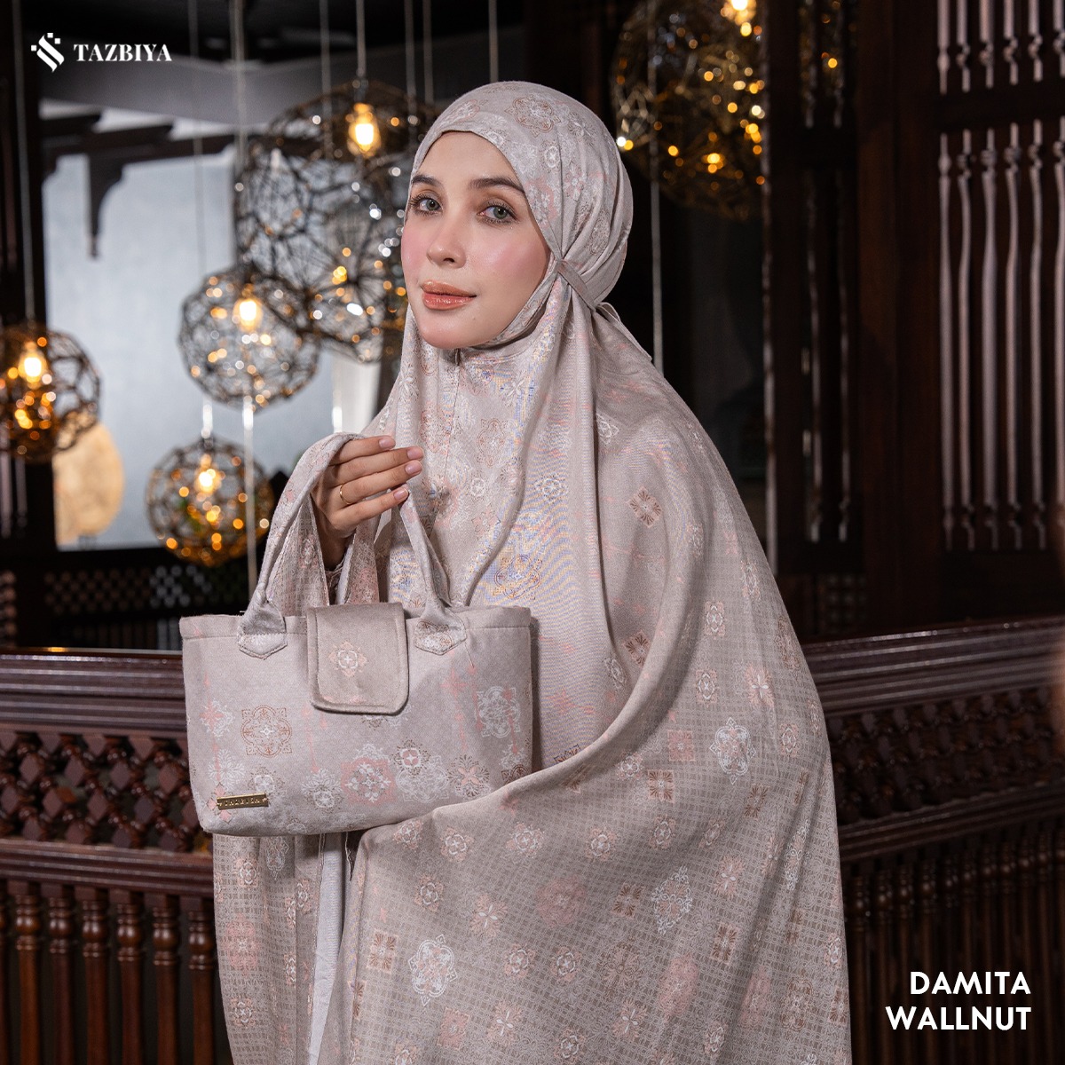 MUKENA TAZBIYA PREMIUM DAMITA I Mukena Rayon Satin Jumbo Dewasa