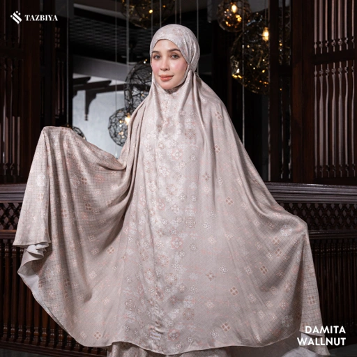 Image of MUKENA TAZBIYA PREMIUM DAMITA I Mukena Rayon Satin Jumbo Dewasa