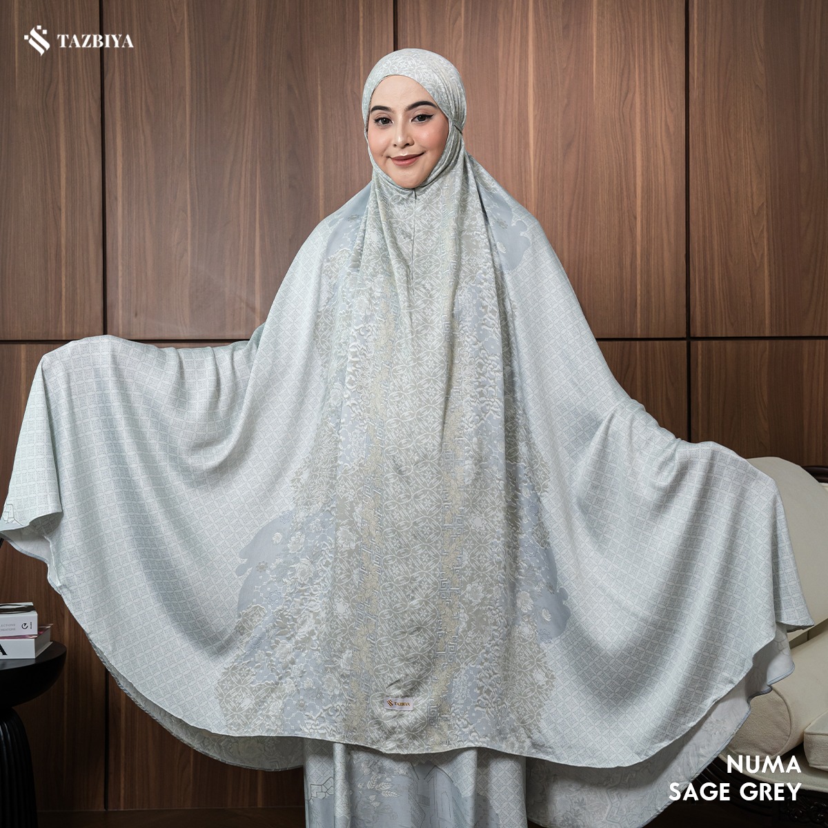 MUKENA TAZBIYA PREMIUM NUMA I Mukena Rayon Satin Jumbo Dewasa