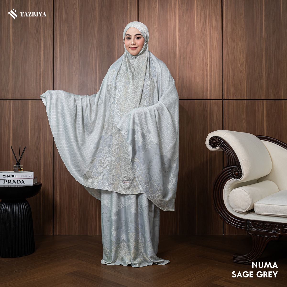MUKENA TAZBIYA PREMIUM NUMA I Mukena Rayon Satin Jumbo Dewasa