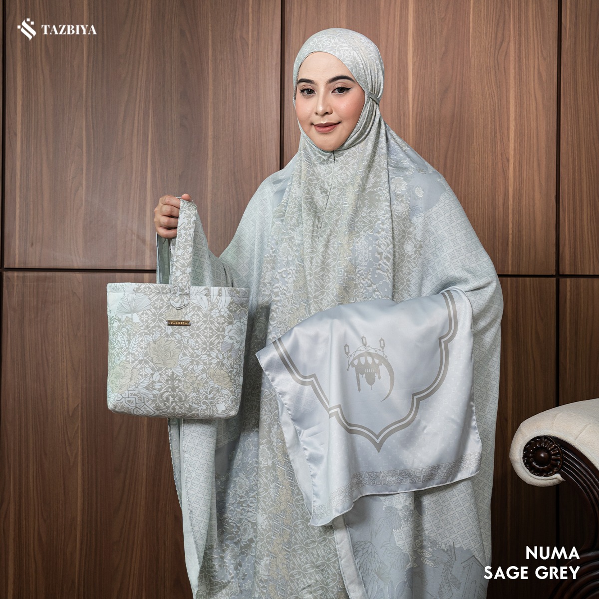 MUKENA TAZBIYA PREMIUM NUMA I Mukena Rayon Satin Jumbo Dewasa