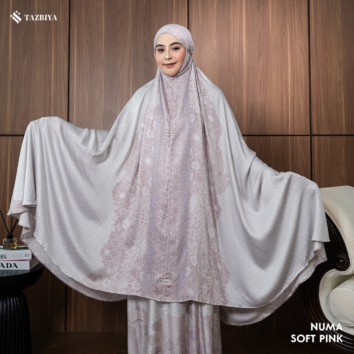 MUKENA TAZBIYA PREMIUM NUMA I Mukena Rayon Satin Jumbo Dewasa