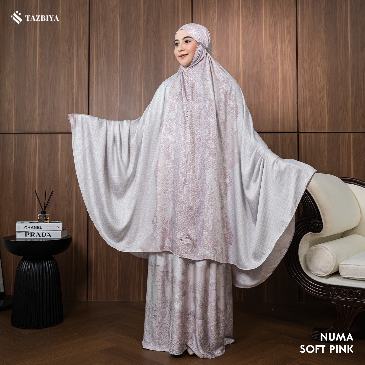 MUKENA TAZBIYA PREMIUM NUMA I Mukena Rayon Satin Jumbo Dewasa