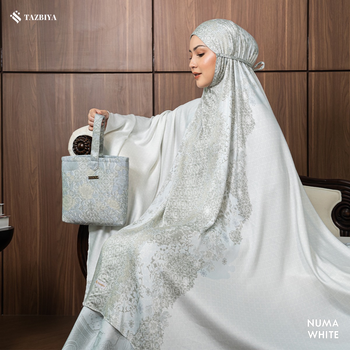 MUKENA TAZBIYA PREMIUM NUMA I Mukena Rayon Satin Jumbo Dewasa