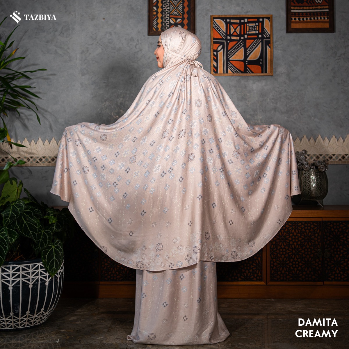 MUKENA TAZBIYA PREMIUM DAMITA I Mukena Rayon Satin Jumbo Dewasa