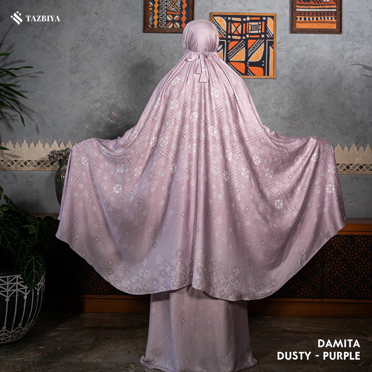 MUKENA TAZBIYA PREMIUM DAMITA I Mukena Rayon Satin Jumbo Dewasa