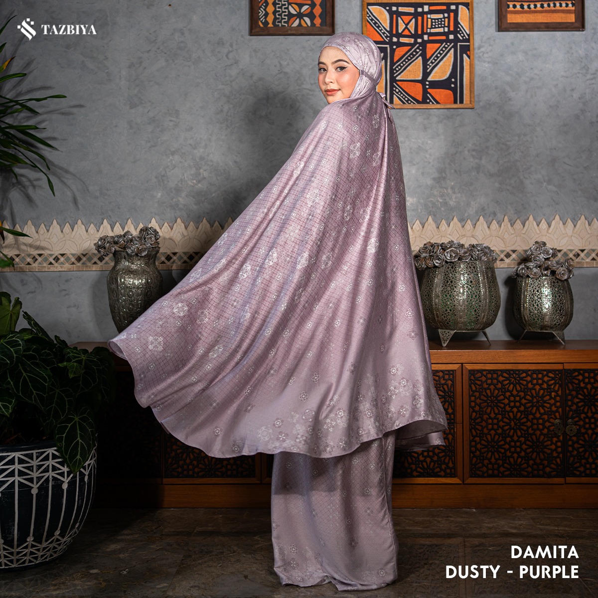 MUKENA TAZBIYA PREMIUM DAMITA I Mukena Rayon Satin Jumbo Dewasa