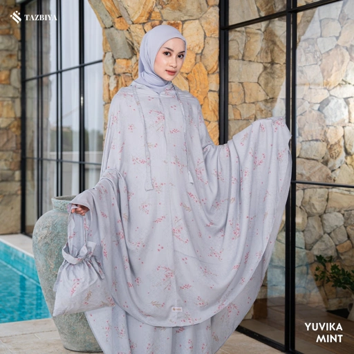 Image of TAZBIYA MUKENA YUVIKA SERIES | MUKENA RAYON PREMIUM 2IN1 DEWASA