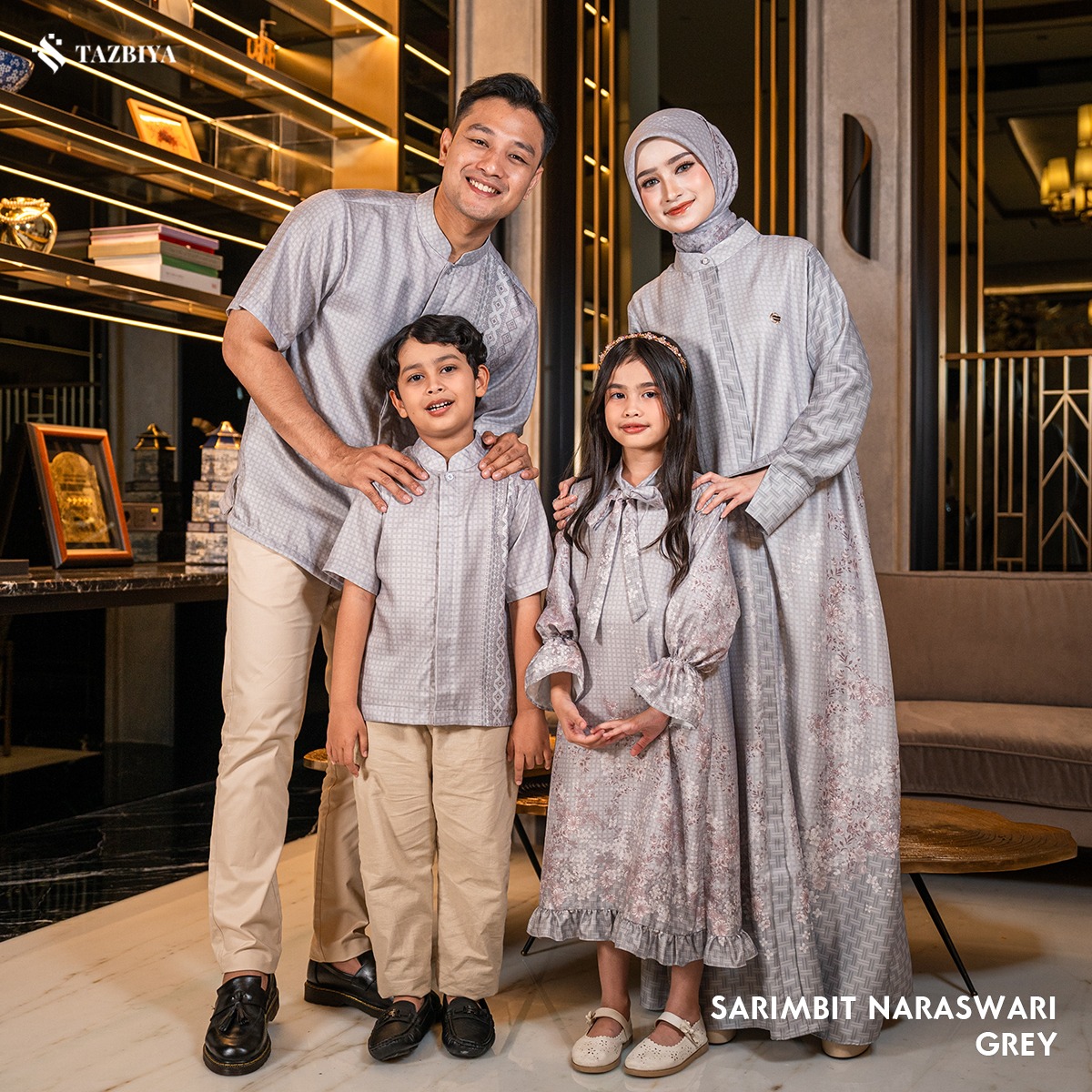 [READY STOCK] TAZBIYA SARIMBIT NARASWARI SERIES | Baju Sarimbit Lebaran | Baju Sarimbit | Baju Sarimbit Keluarga | Sarimbit 2026