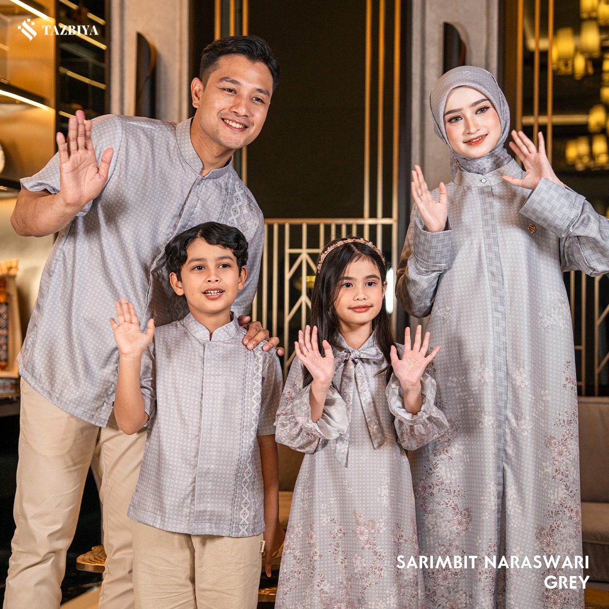 [READY STOCK] TAZBIYA SARIMBIT NARASWARI SERIES | Baju Sarimbit Lebaran | Baju Sarimbit | Baju Sarimbit Keluarga | Sarimbit 2026