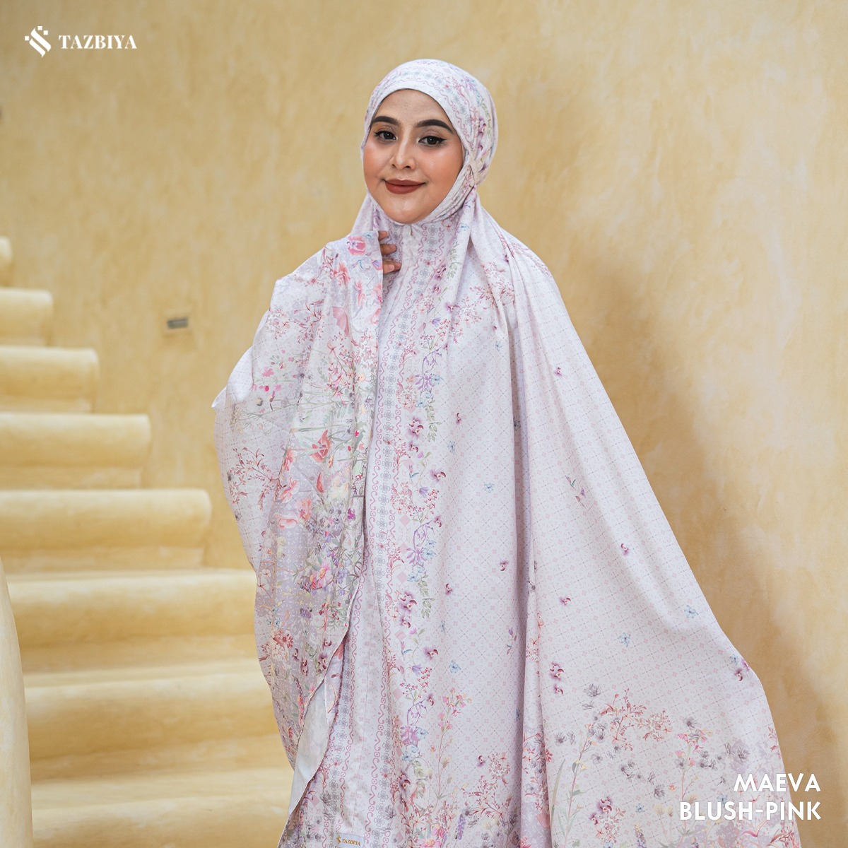 TAZBIYA MUKENA PREMIUM COTTON MAEVA SERIES ALLSIZE