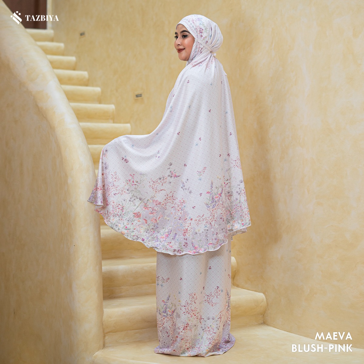 TAZBIYA MUKENA PREMIUM COTTON MAEVA SERIES ALLSIZE
