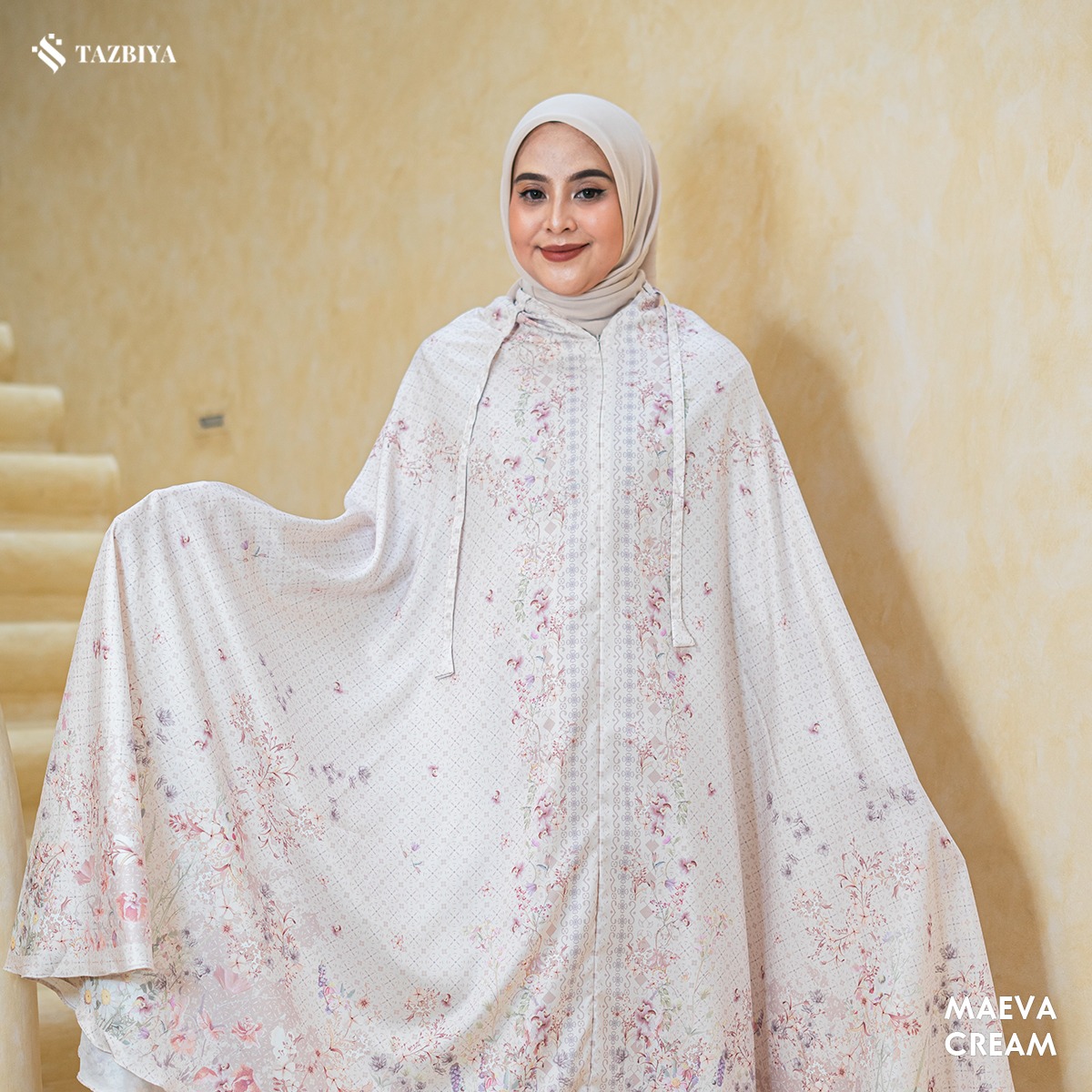 TAZBIYA MUKENA PREMIUM COTTON MAEVA SERIES ALLSIZE