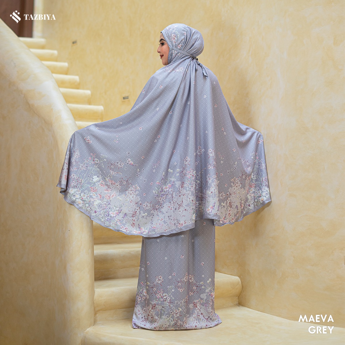 TAZBIYA MUKENA PREMIUM COTTON MAEVA SERIES ALLSIZE