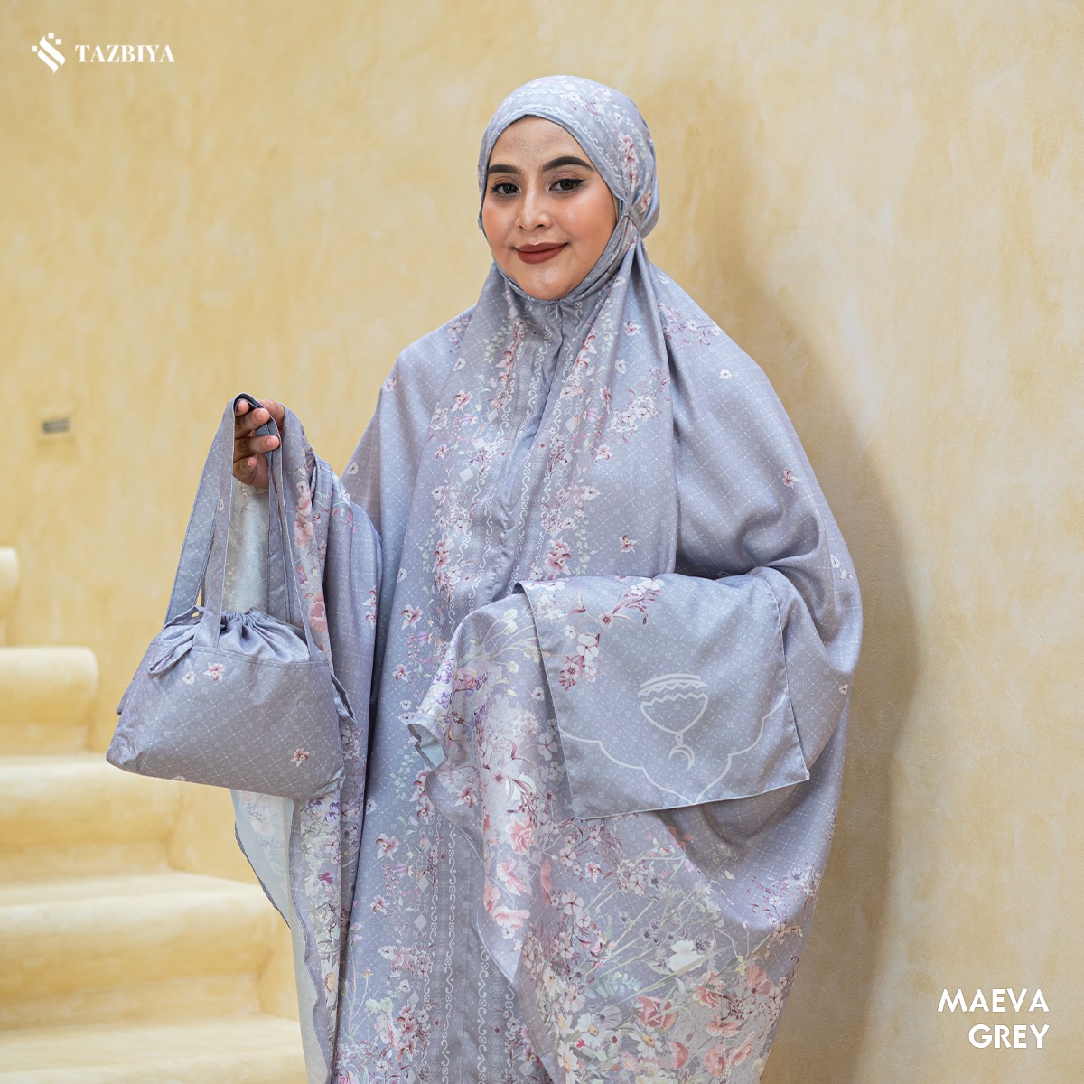 TAZBIYA MUKENA PREMIUM COTTON MAEVA SERIES ALLSIZE