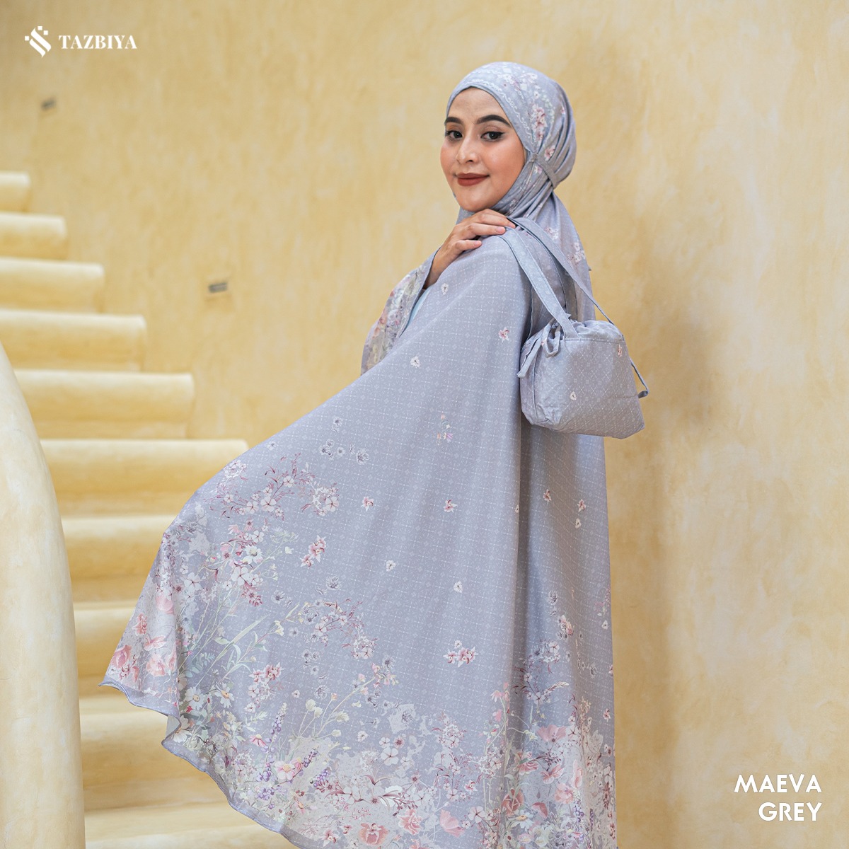 TAZBIYA MUKENA PREMIUM COTTON MAEVA SERIES ALLSIZE