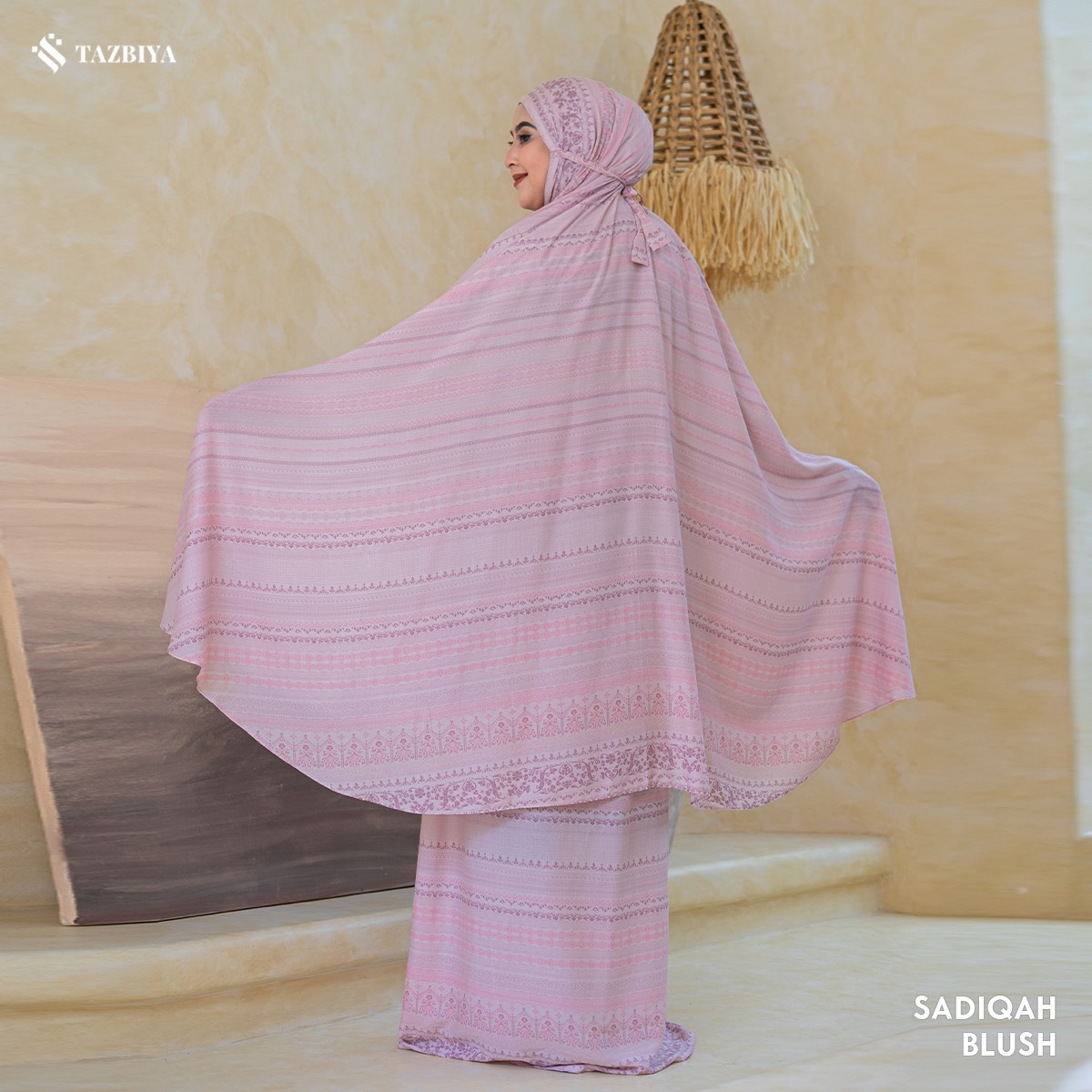 TAZBIYA MUKENA SADIQAH SERIES | MUKENA RAYON SAJADAH PREMIUM 2IN1 DEWASA