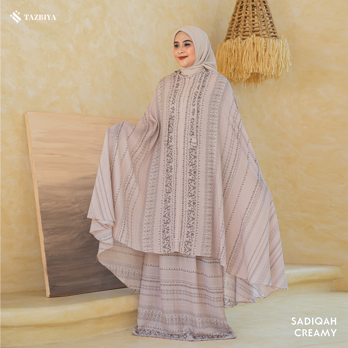 TAZBIYA MUKENA SADIQAH SERIES | MUKENA RAYON SAJADAH PREMIUM 2IN1 DEWASA