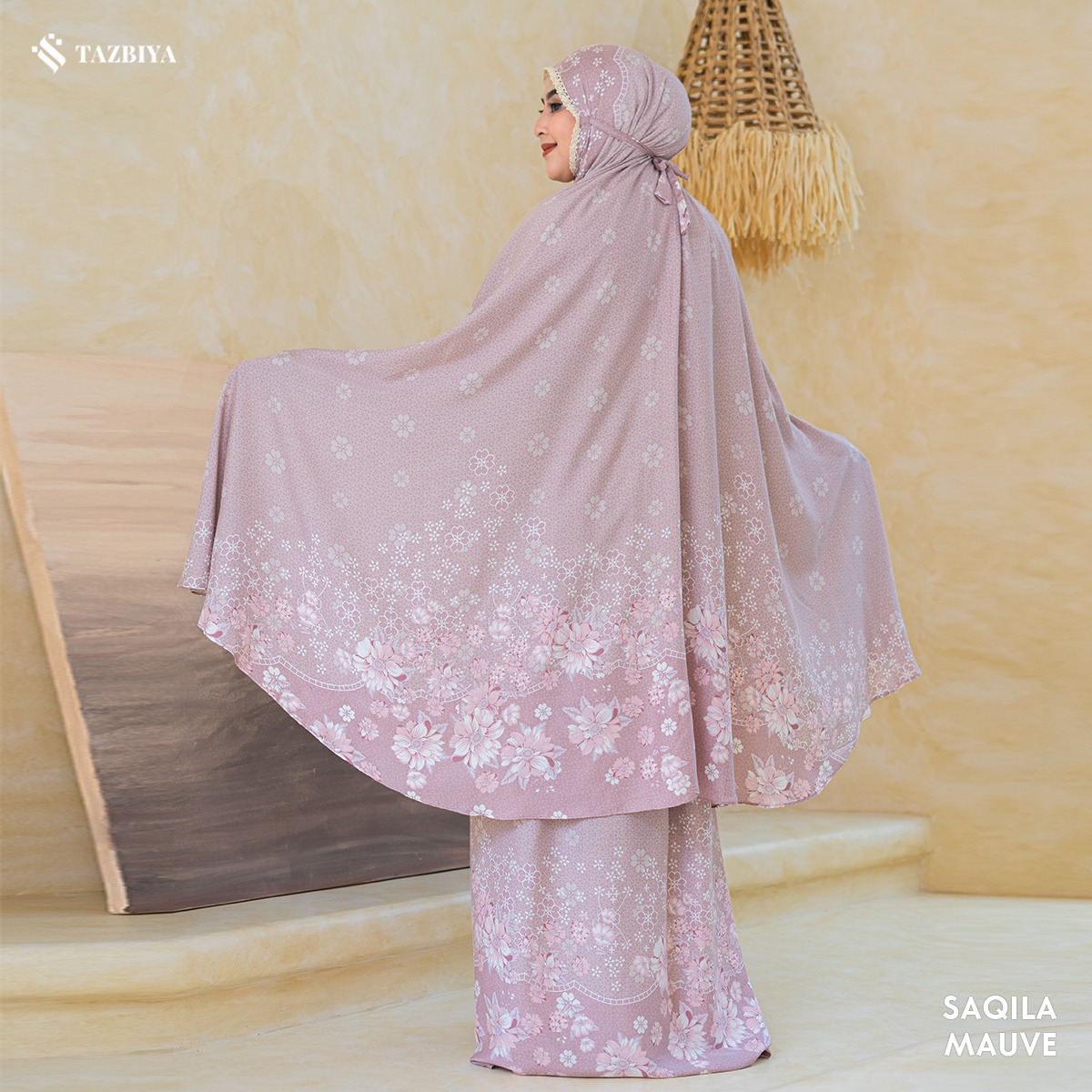 MUKENA TAZBIYA PREMIUM SAQILA I Mukena Rayon Premium Jumbo Dewasa