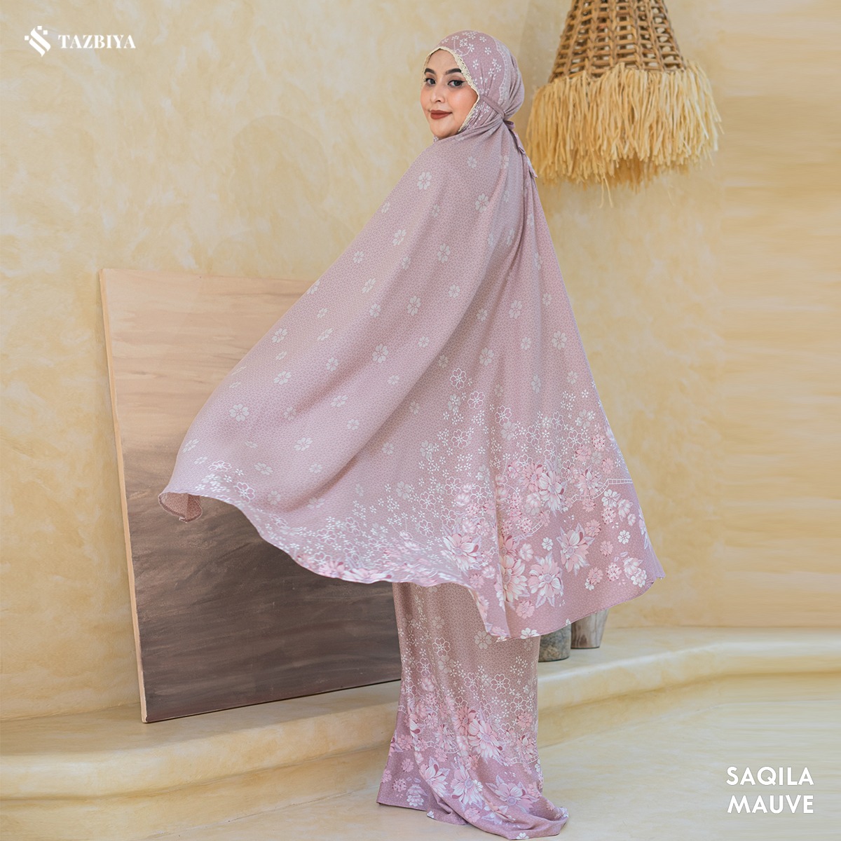 MUKENA TAZBIYA PREMIUM SAQILA I Mukena Rayon Premium Jumbo Dewasa